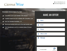 Tablet Screenshot of cannawise.com